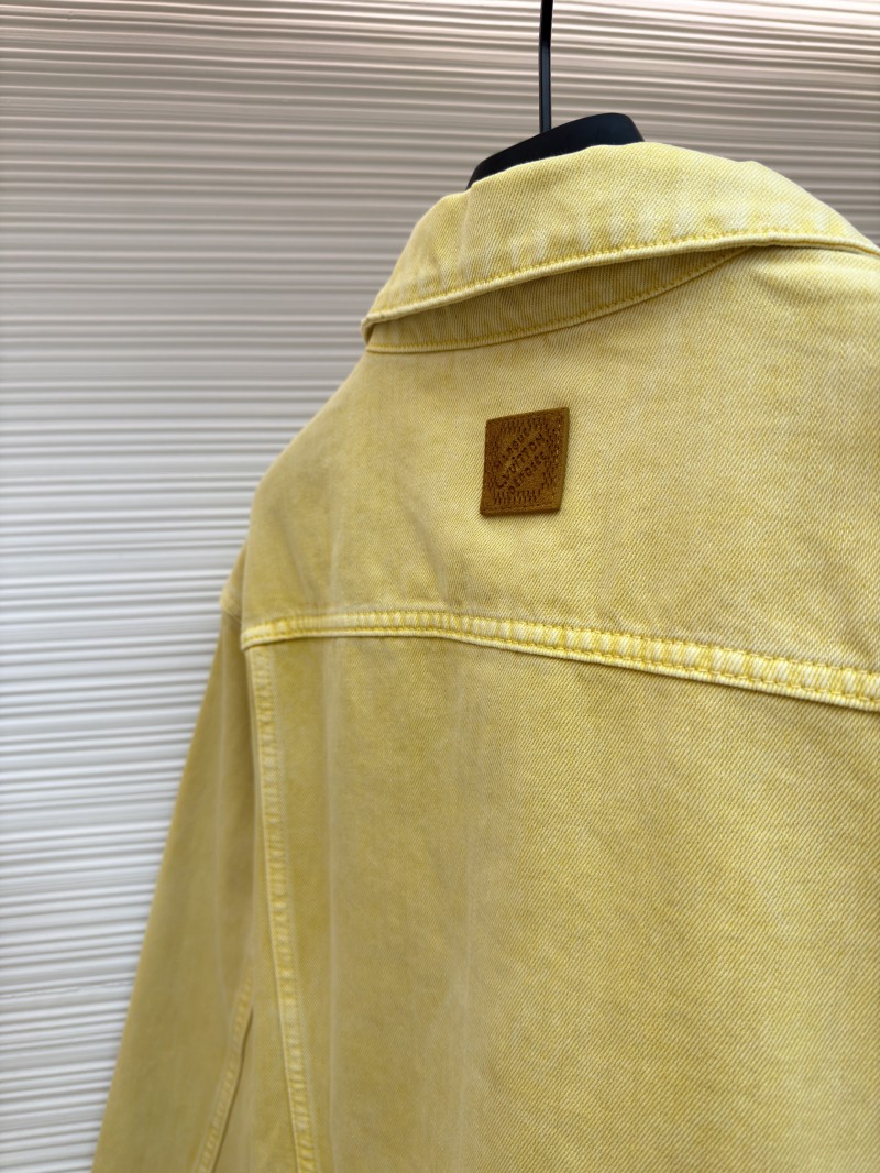 LV Dyed Embossed Denim Jacket Coat 8