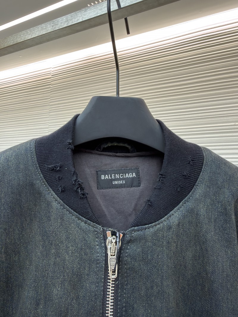 Balenciaga Denim Mud-Dyed Lightweight Cotton Jacket 2