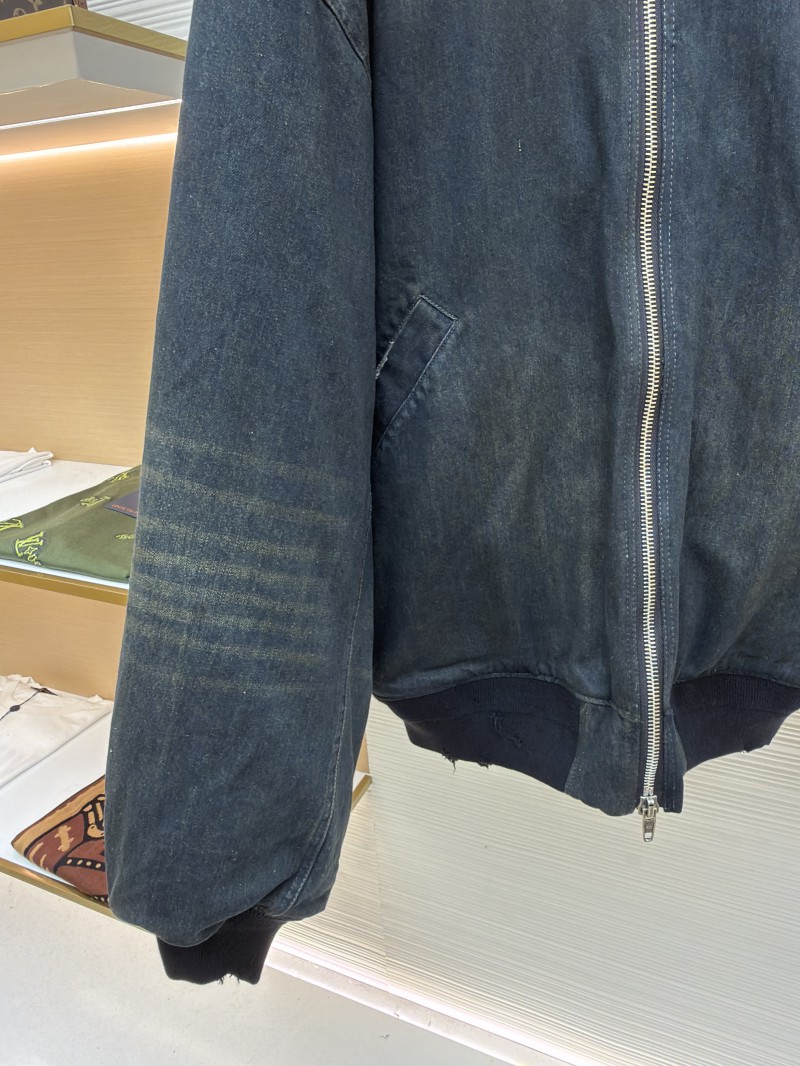 Balenciaga Denim Mud-Dyed Lightweight Cotton Jacket 5