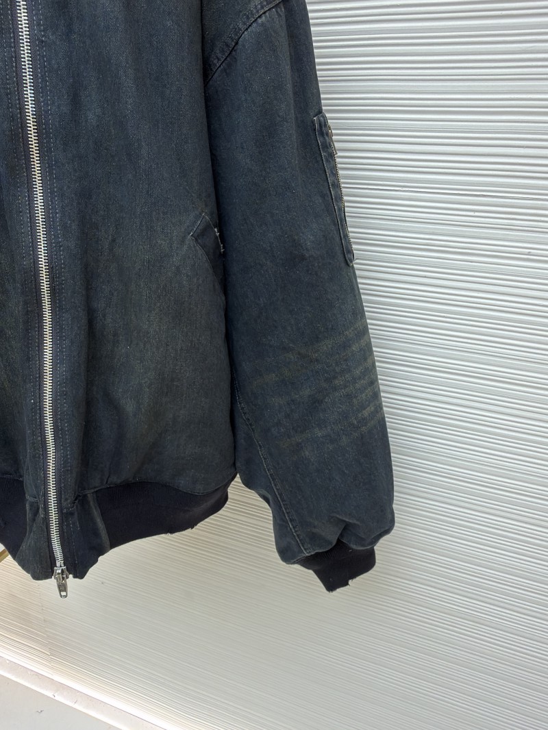Balenciaga Denim Mud-Dyed Lightweight Cotton Jacket 6