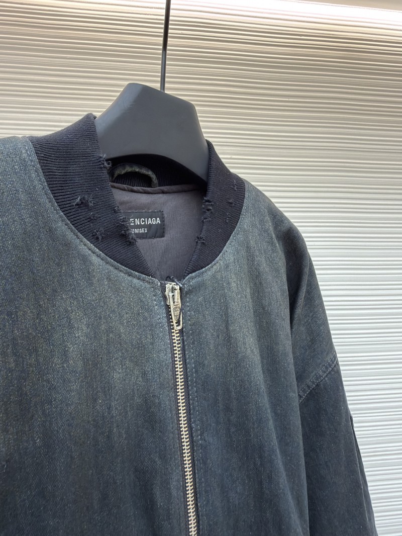 Balenciaga Denim Mud-Dyed Lightweight Cotton Jacket 7