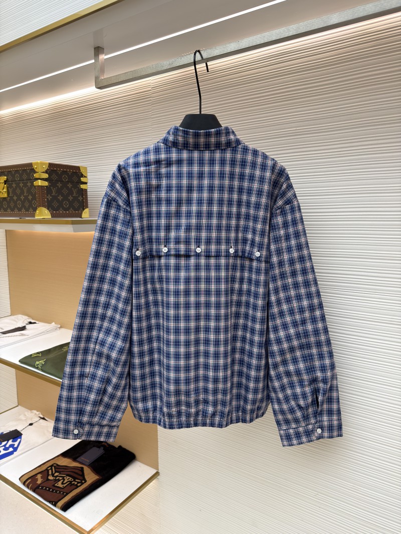 Miu Miu Patchwork Embroidered Checkered Button-Down Jacket 1