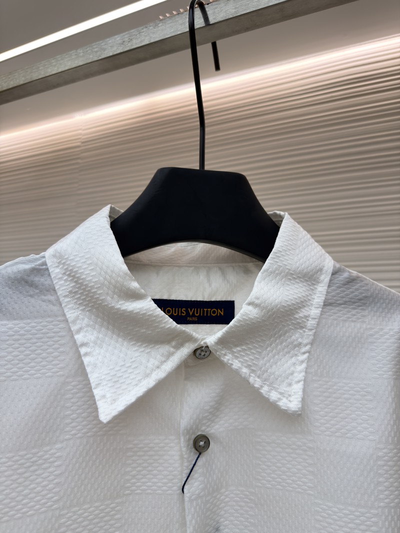 LV Checkered Jacquard Long-Sleeve Shirt 1 2