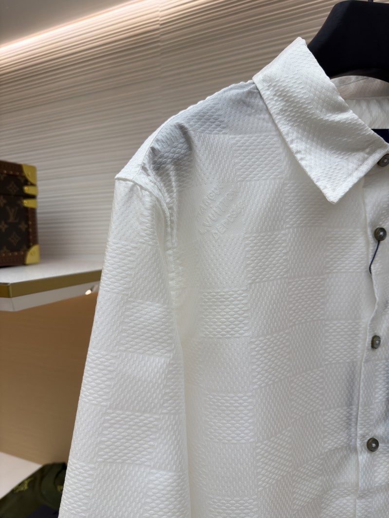 LV Checkered Jacquard Long-Sleeve Shirt 1 3