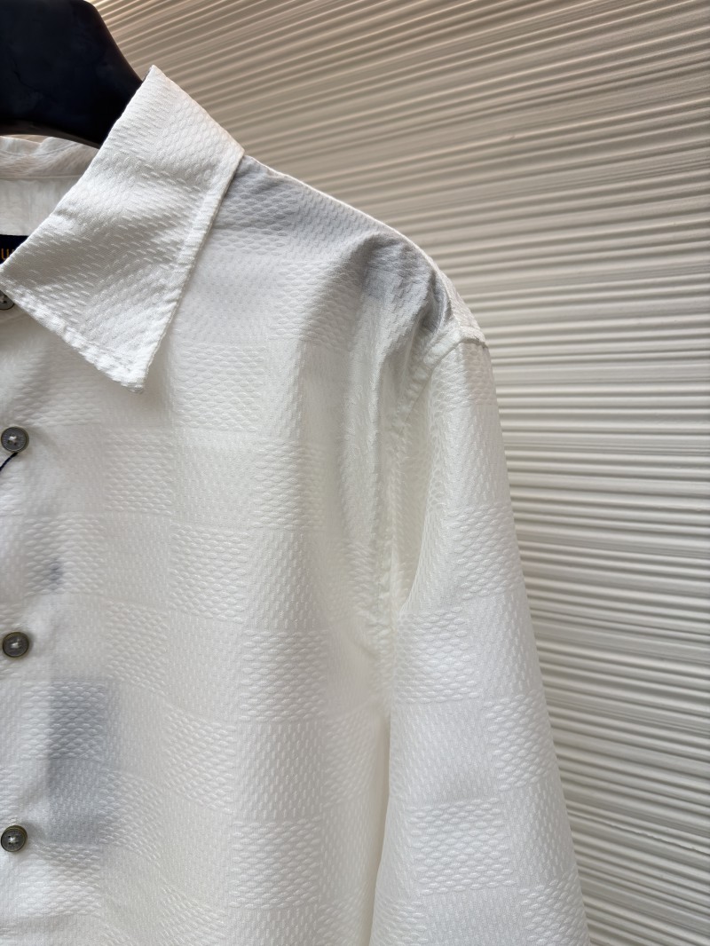 LV Checkered Jacquard Long-Sleeve Shirt 1 4