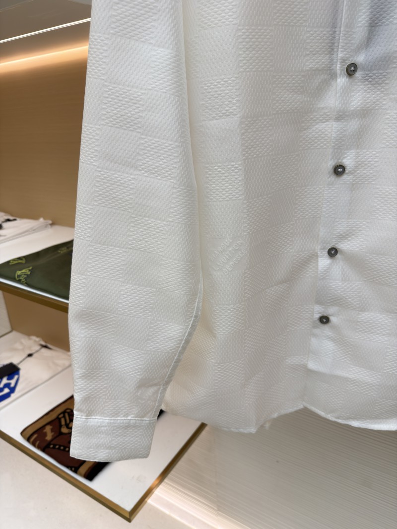 LV Checkered Jacquard Long-Sleeve Shirt 1 5