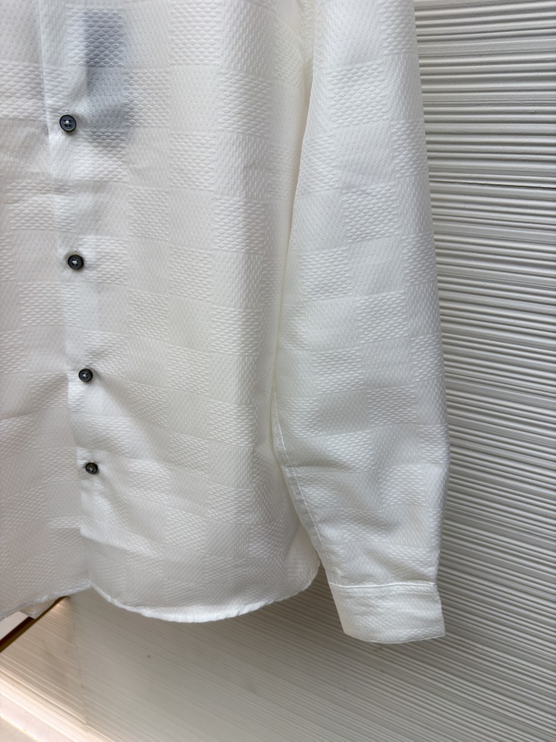 LV Checkered Jacquard Long-Sleeve Shirt 1 6