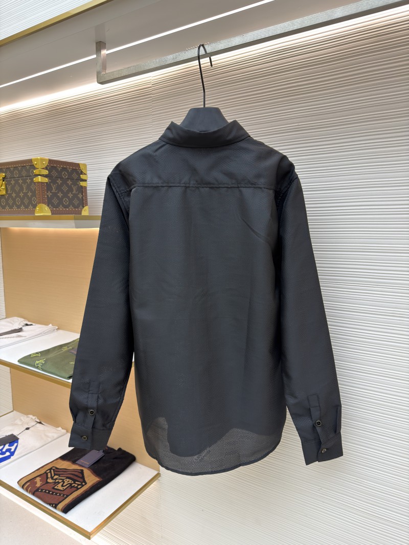 LV Checkered Jacquard Long-Sleeve Shirt 2 1