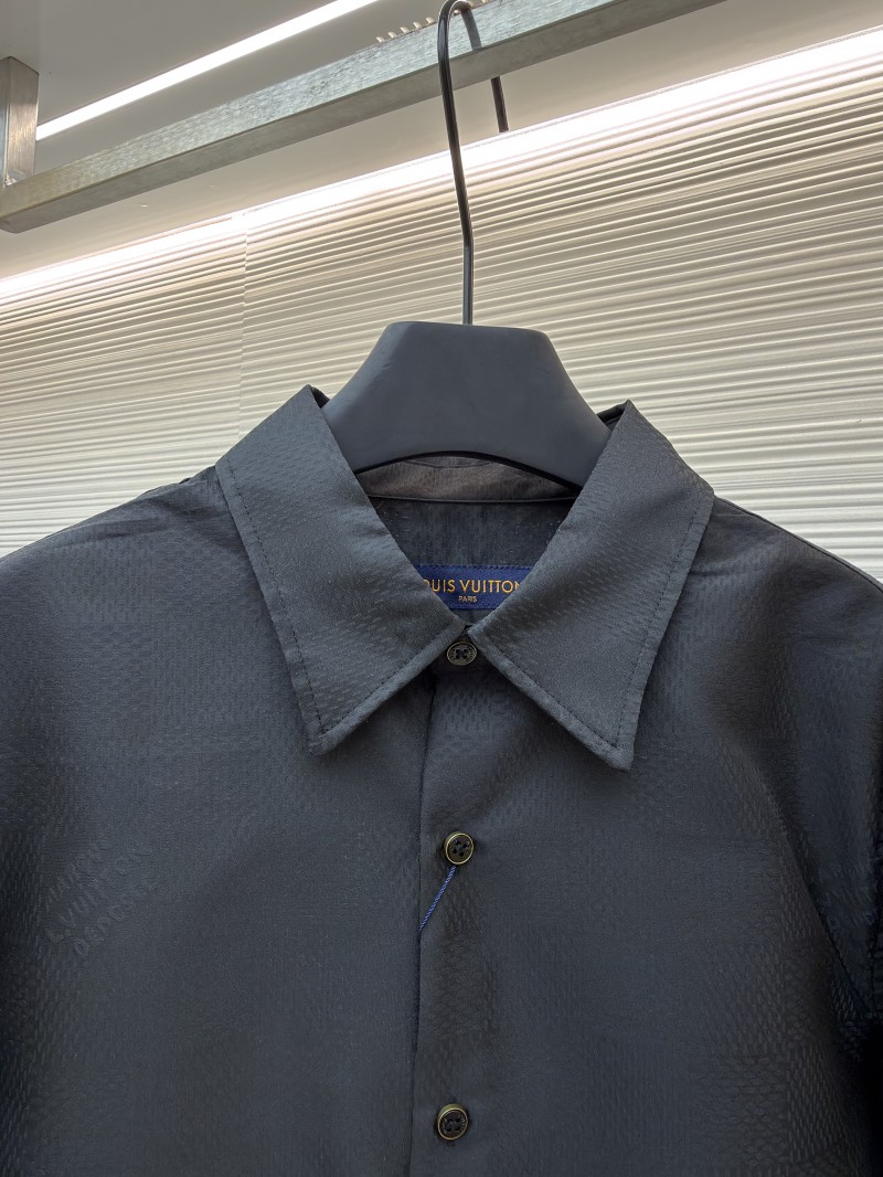 LV Checkered Jacquard Long-Sleeve Shirt 2 2