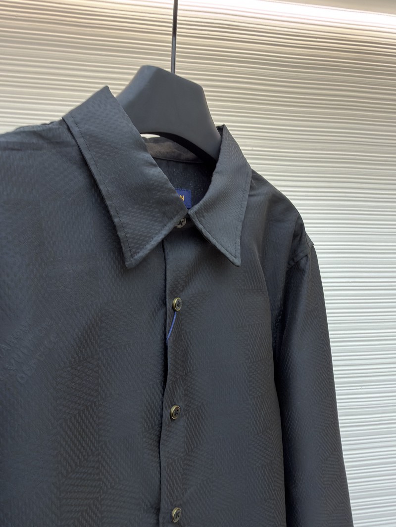 LV Checkered Jacquard Long-Sleeve Shirt 2 7