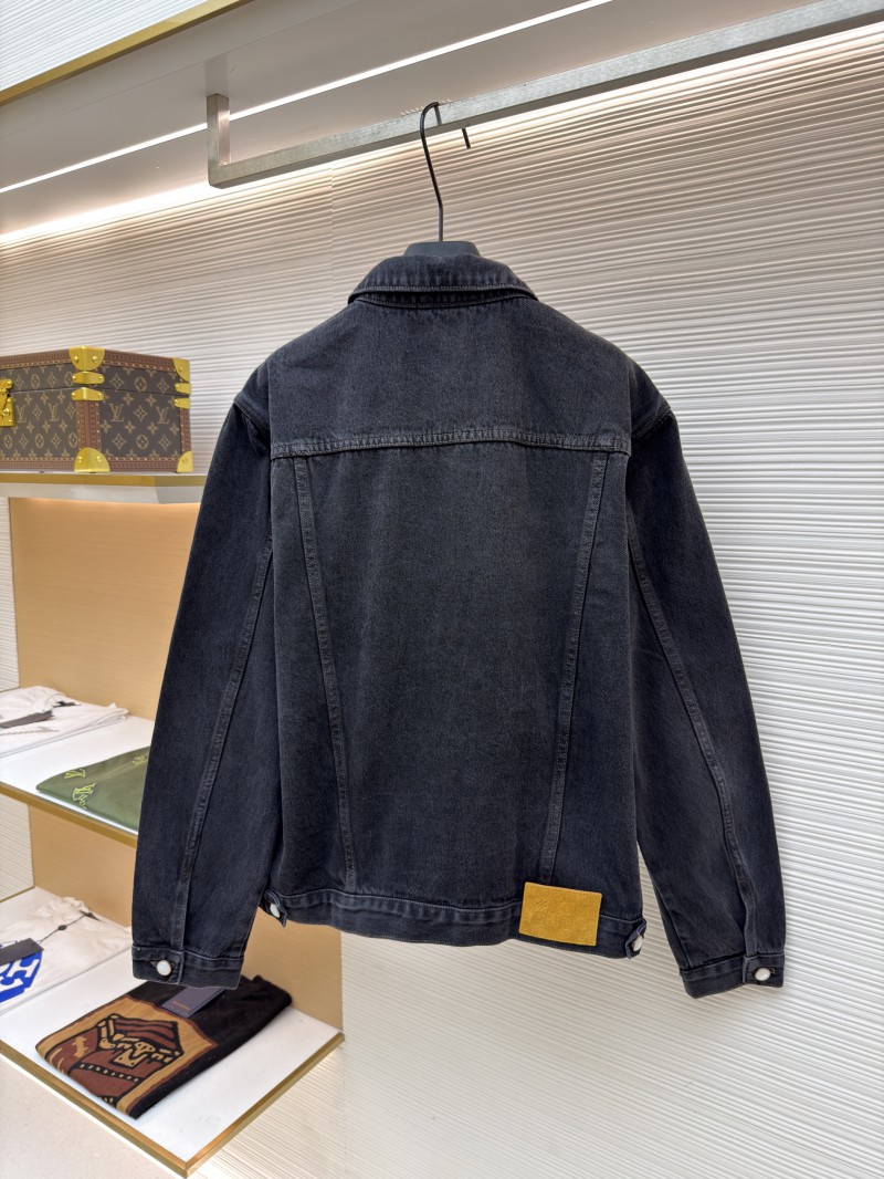 LV Sandwashed Tannin Embroidered Denim Jacket 1