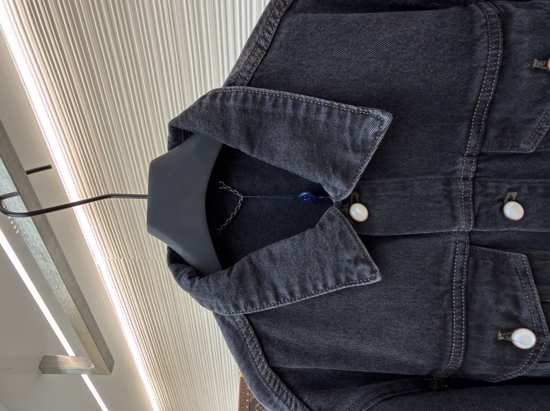 LV Sandwashed Tannin Embroidered Denim Jacket 2