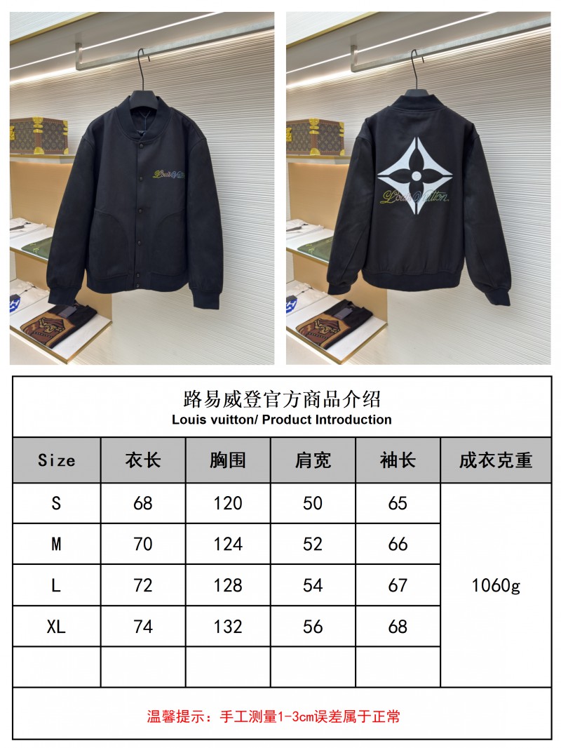 LV Wool Color Diamond Embroidered Jacket 9