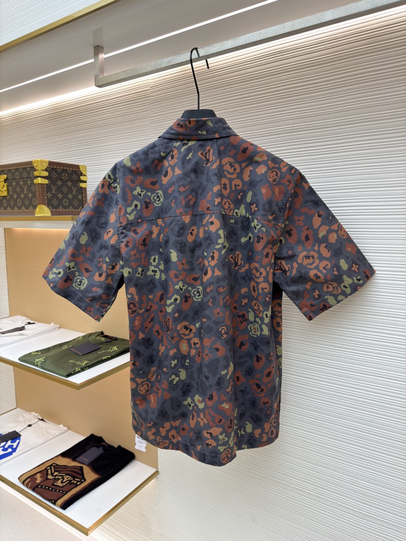 LV Printed Short-Sleeve Workwear Shirt 1