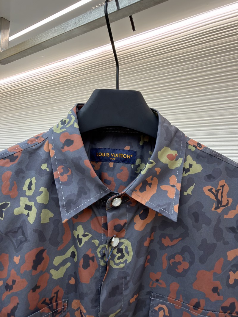 LV Printed Short-Sleeve Workwear Shirt 2
