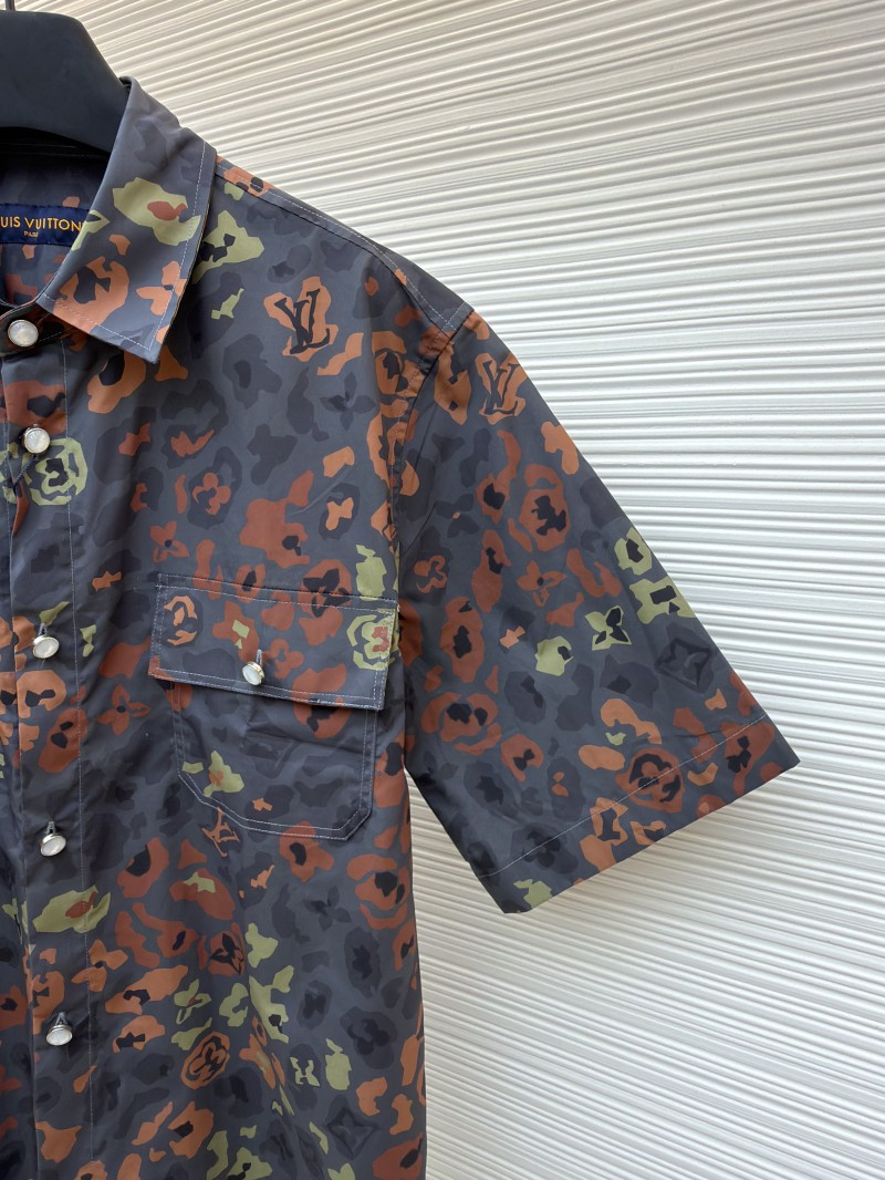 LV Printed Short-Sleeve Workwear Shirt 4