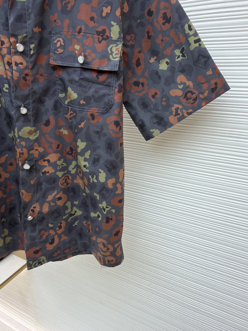 LV Printed Short-Sleeve Workwear Shirt 6