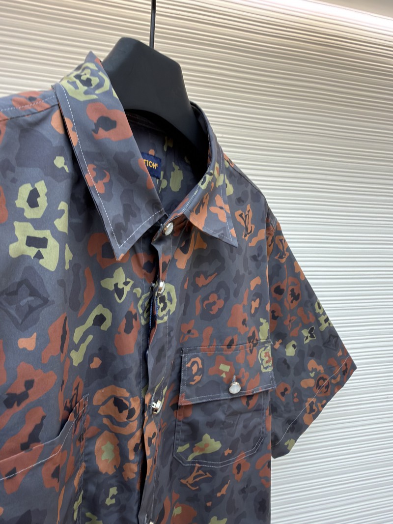 LV Printed Short-Sleeve Workwear Shirt 7