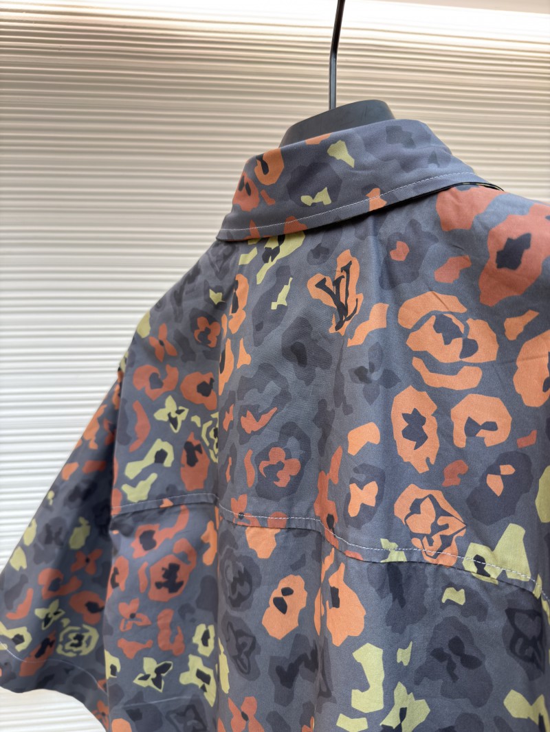 LV Printed Short-Sleeve Workwear Shirt 8