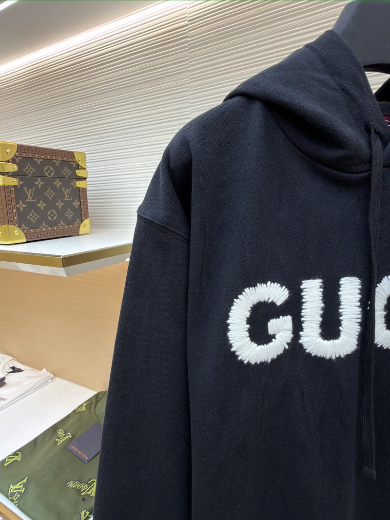 Gucci Logo Letter Print Hooded Long-Sleeve Sweatshirt 3
