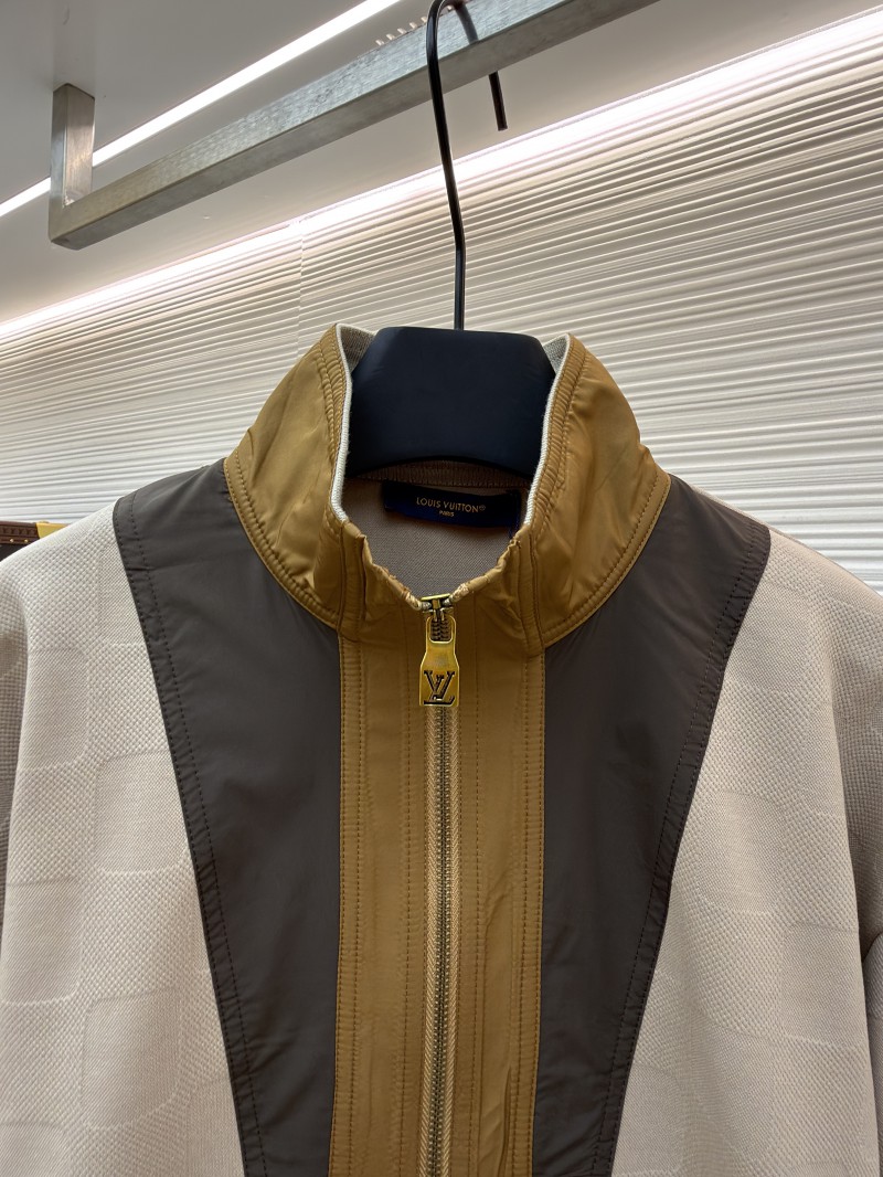 LV Checkered Half-Zip Workwear Pullover 2