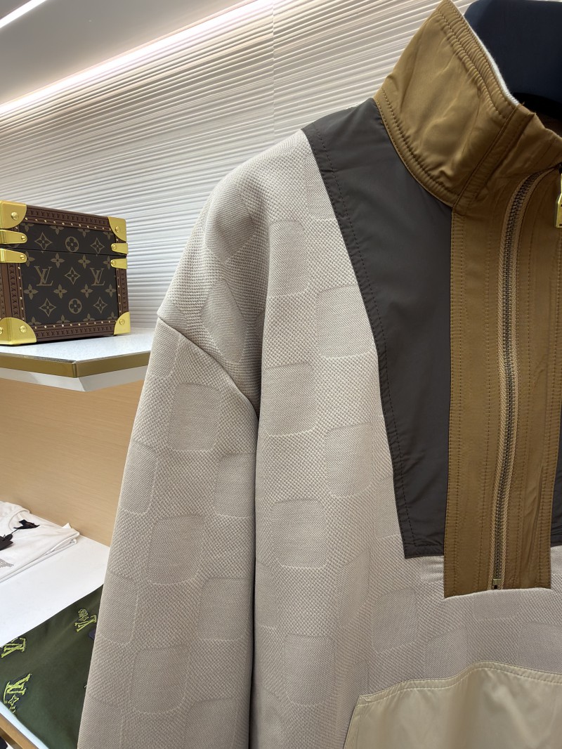 LV Checkered Half-Zip Workwear Pullover 3