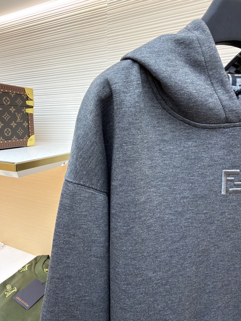 Fendi Lined FF Hooded Sweatshirt 2 3