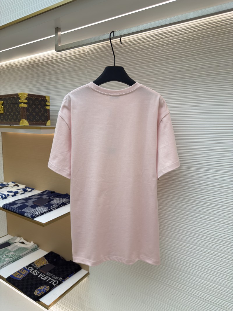 Dior CD Letter Embroidered Crew Neck Short Sleeve 1 1