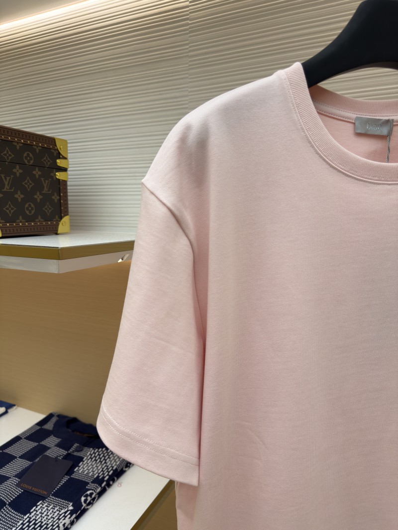 Dior CD Letter Embroidered Crew Neck Short Sleeve 1 3