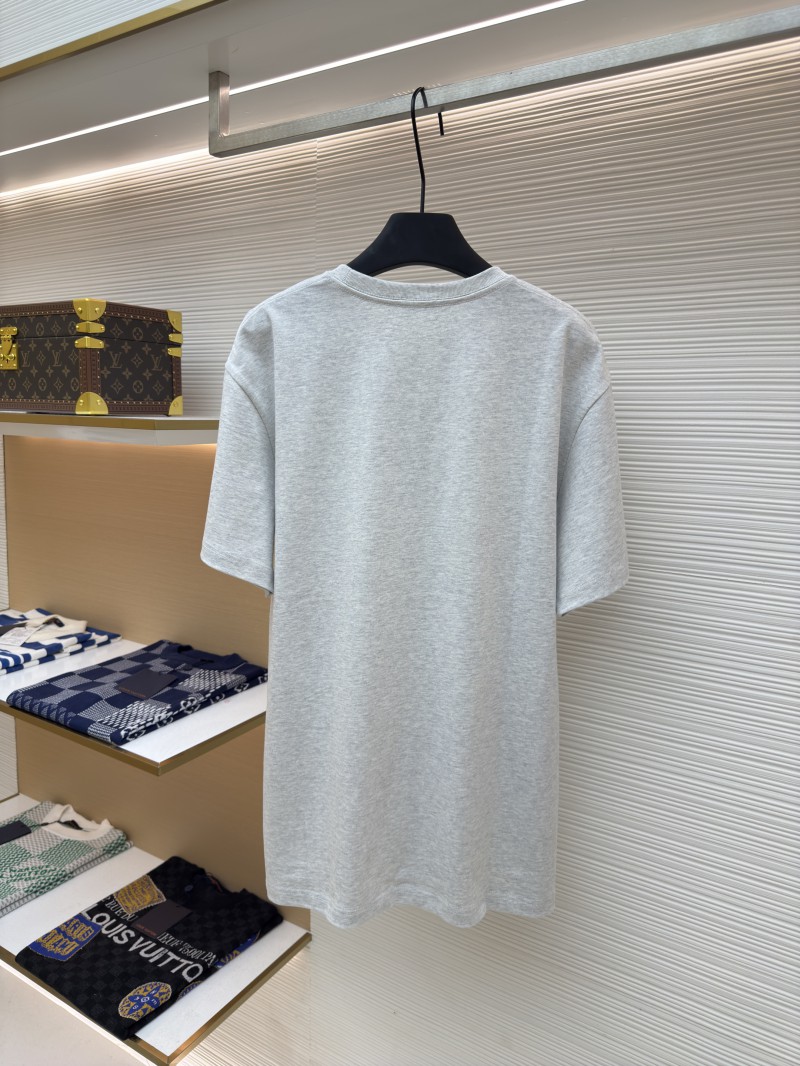 Dior CD Letter Embroidered Crew Neck Short Sleeve 2 1
