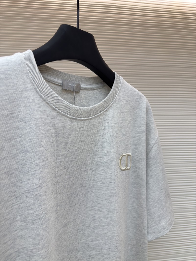 Dior CD Letter Embroidered Crew Neck Short Sleeve 2 7