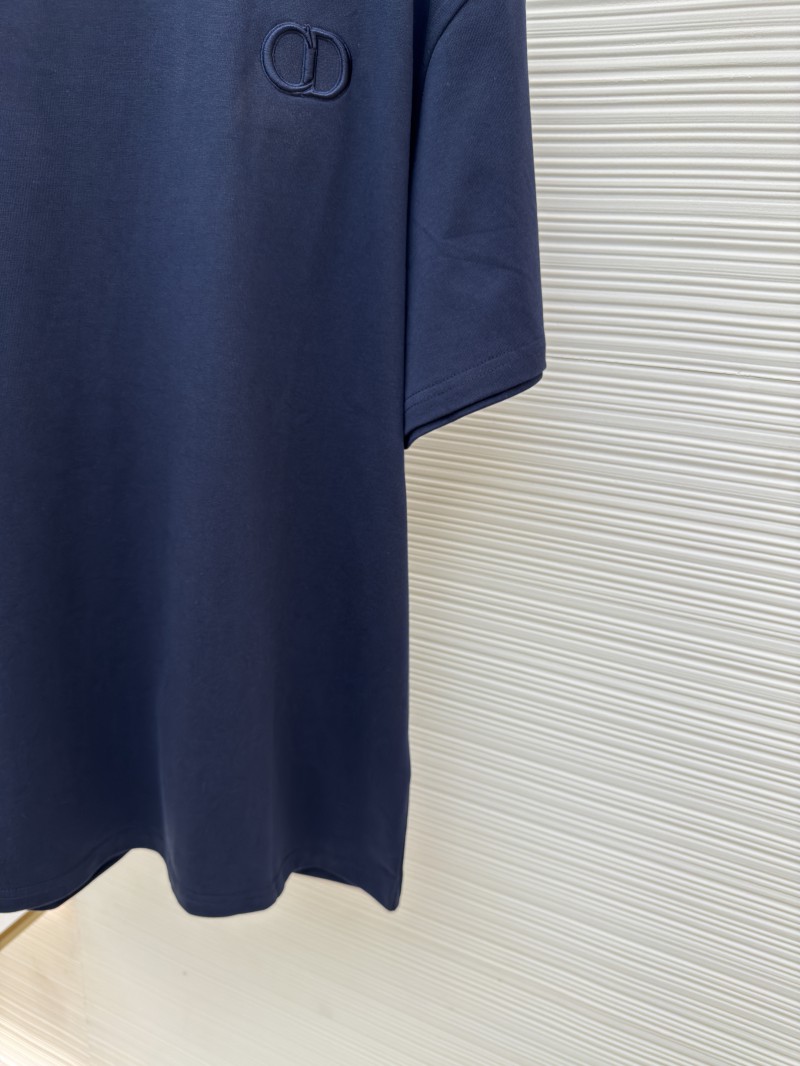 Dior CD Letter Embroidered Crew Neck Short Sleeve 3 6