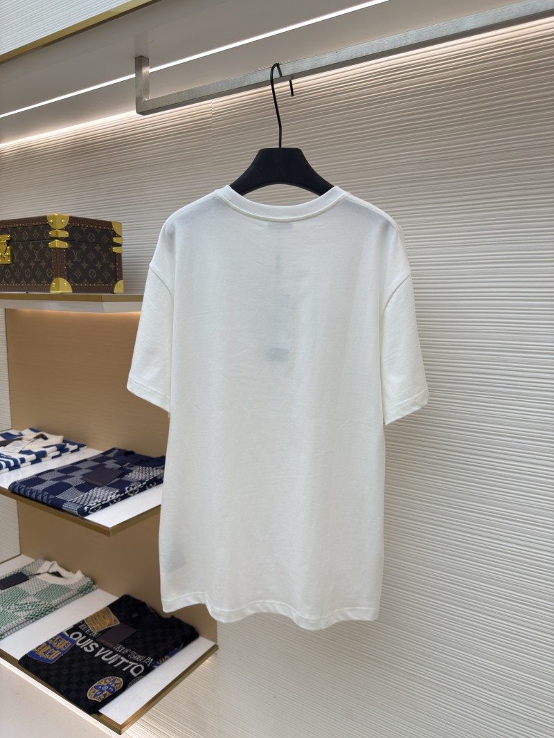 Dior CD Letter Embroidered Crew Neck Short Sleeve 4 1