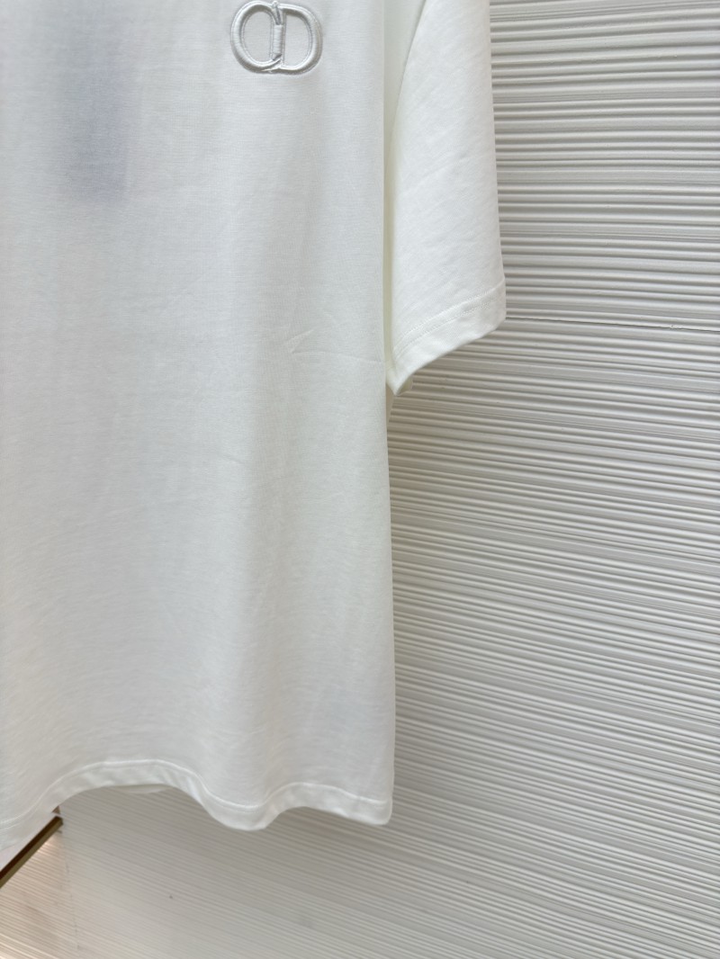 Dior CD Letter Embroidered Crew Neck Short Sleeve 4 6