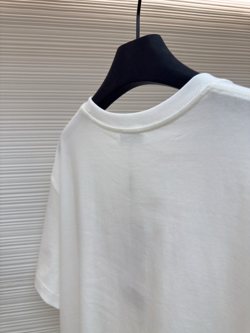 Dior CD Letter Embroidered Crew Neck Short Sleeve 4 8