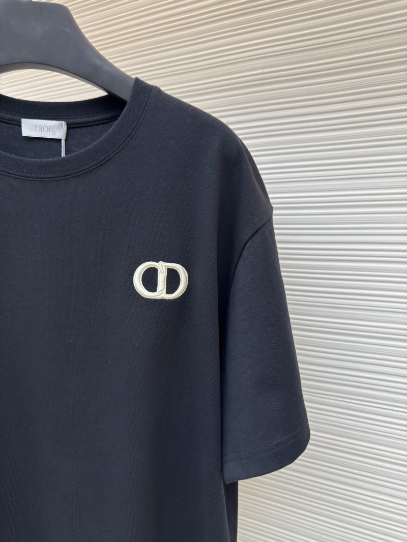 Dior CD Letter Embroidered Crew Neck Short Sleeve 5 4