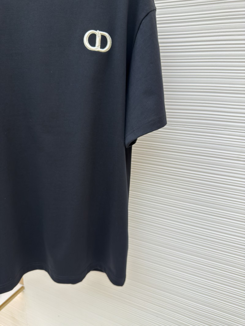 Dior CD Letter Embroidered Crew Neck Short Sleeve 5 6