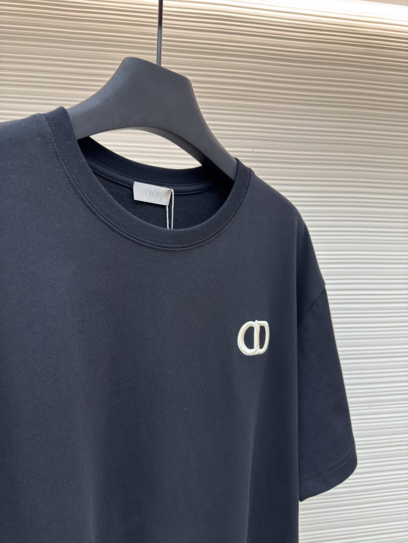 Dior CD Letter Embroidered Crew Neck Short Sleeve 5 7