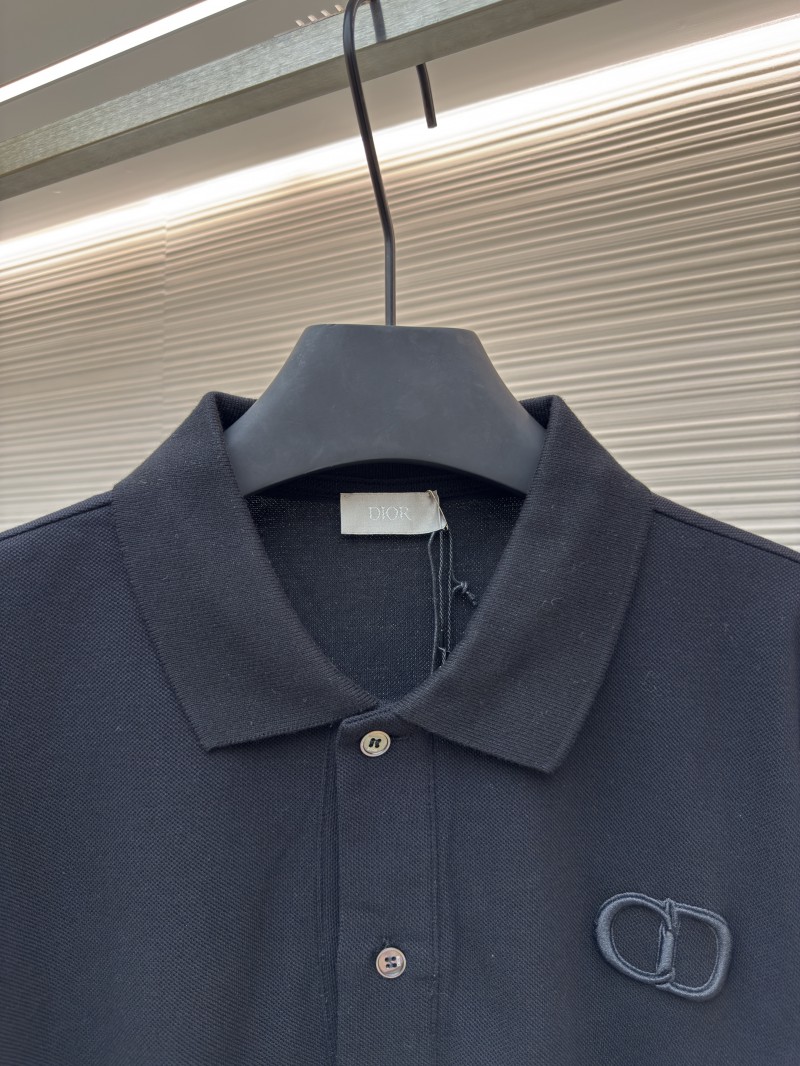 Dior CD Letter Embroidered Polo Shirt 1 2