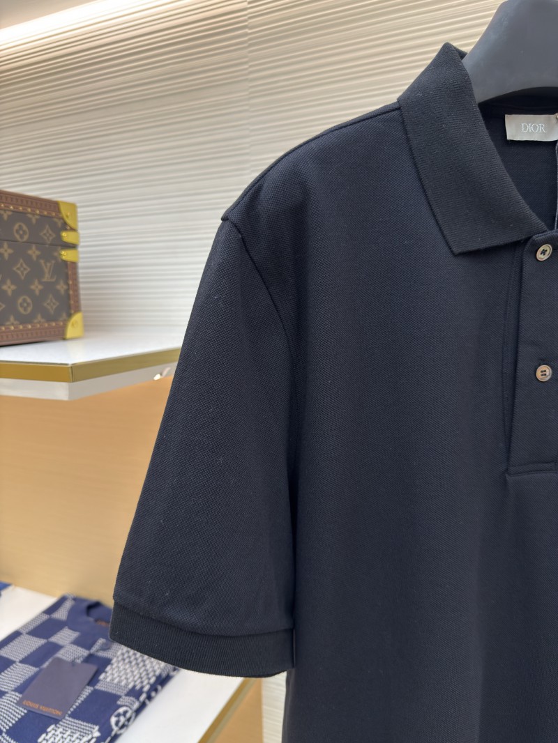 Dior CD Letter Embroidered Polo Shirt 1 3