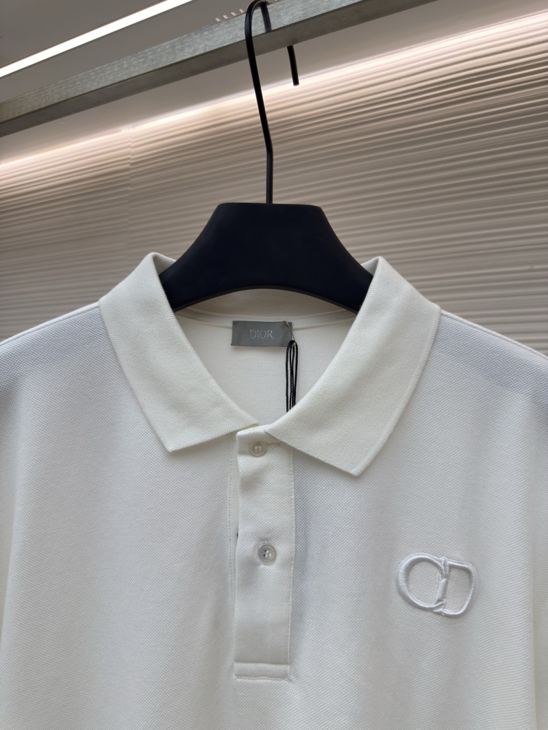 Dior CD Letter Embroidered Polo Shirt 2 2