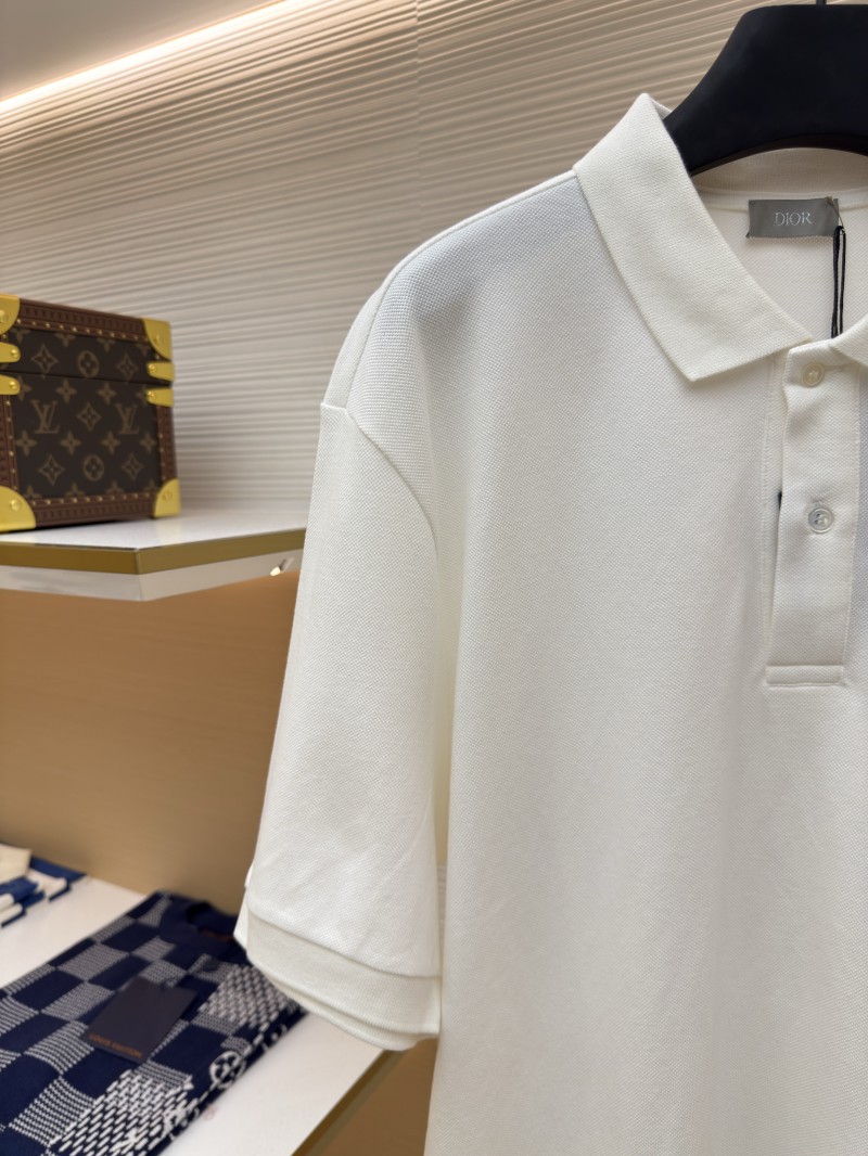 Dior CD Letter Embroidered Polo Shirt 2 3