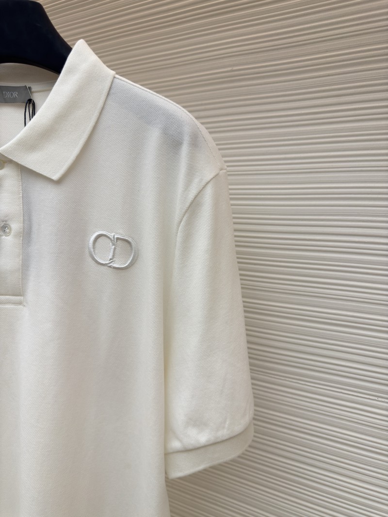 Dior CD Letter Embroidered Polo Shirt 2 4