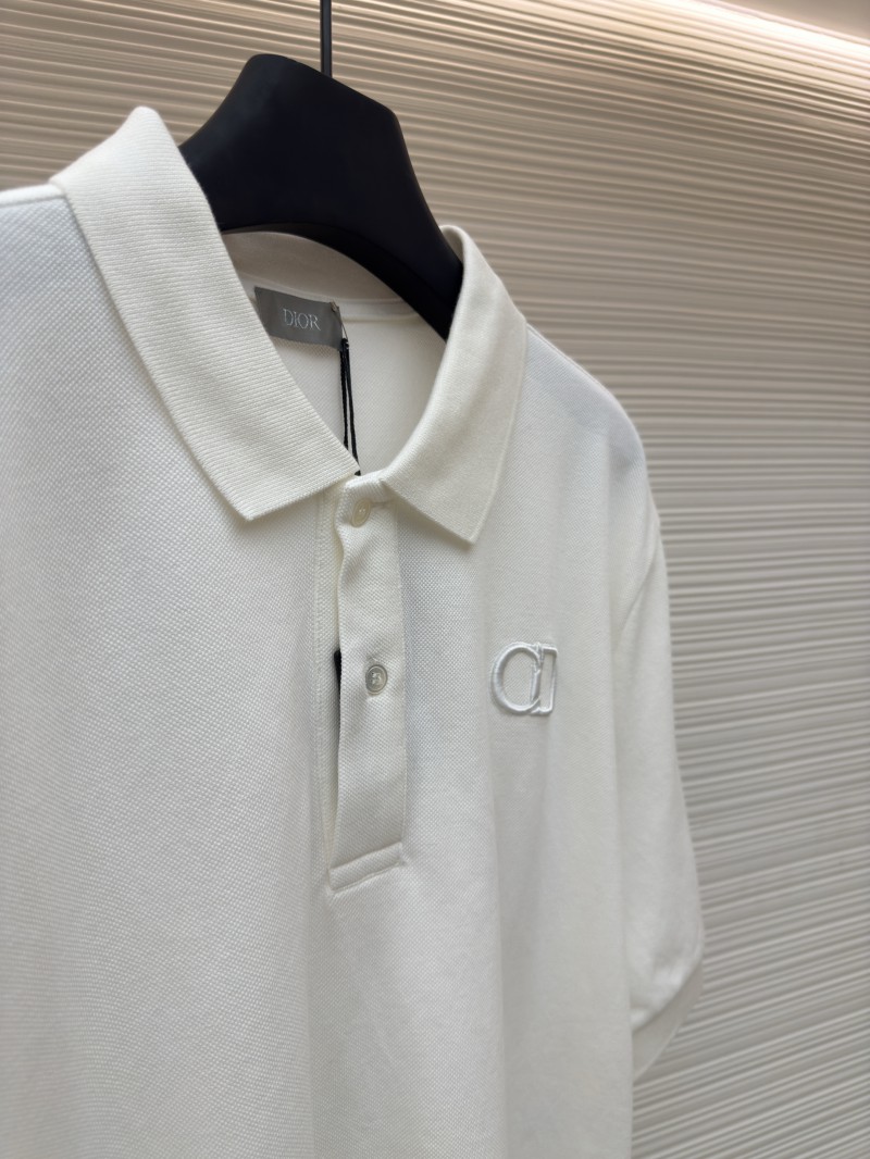 Dior CD Letter Embroidered Polo Shirt 2 7