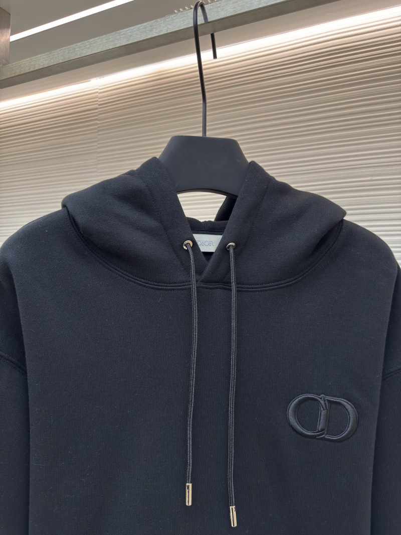 Dior Logo Embroidered Long-Sleeve Hoodie 1 2