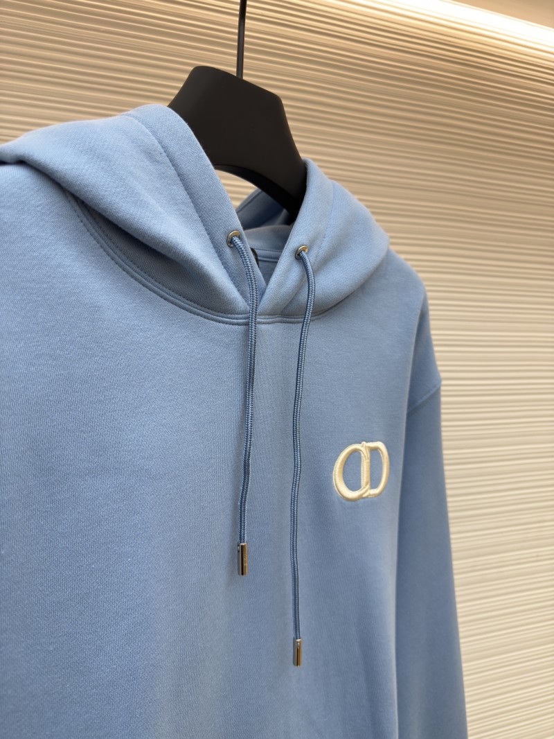 Dior Logo Embroidered Long-Sleeve Hoodie 4 7
