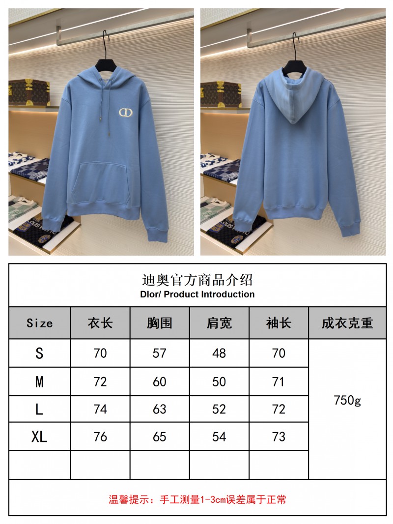 Dior Logo Embroidered Long-Sleeve Hoodie 4 9