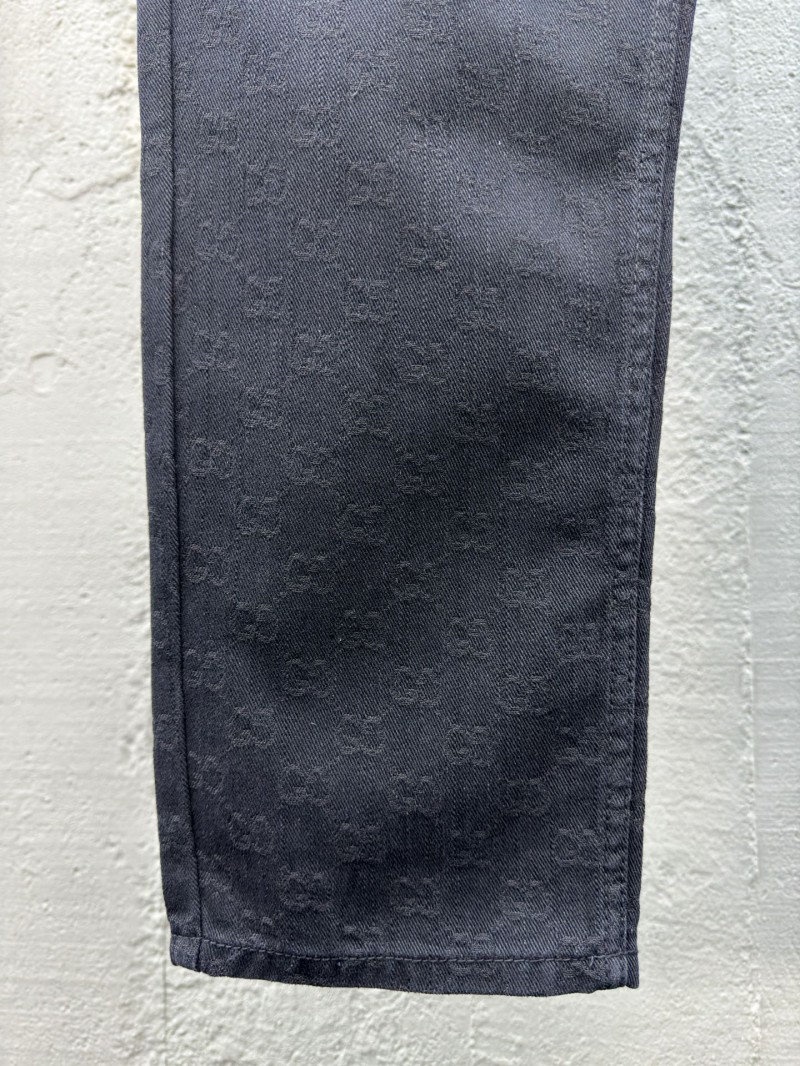 Gucci Jacquard Letter Tapered Casual Pants 5