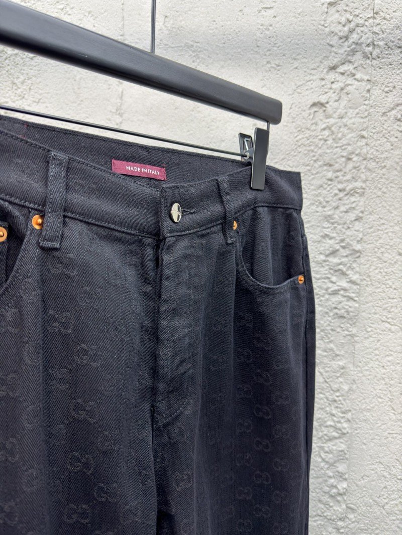 Gucci Jacquard Letter Tapered Casual Pants 7