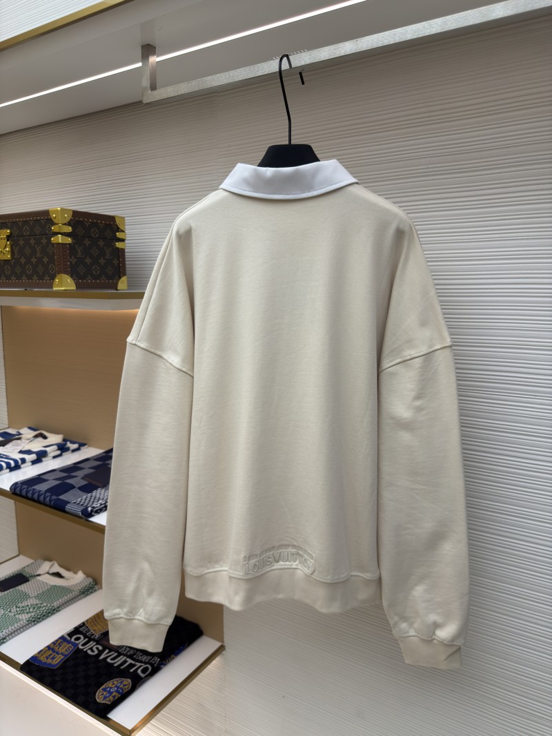LV Half-Zip Letter Logo Long-Sleeve Sweatshirt 1
